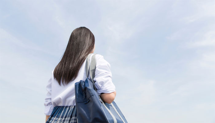 不安な気持ちの生徒