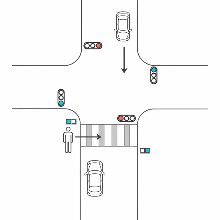 交通事故の図の例